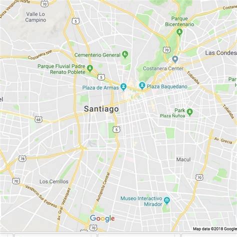 google map santiago city